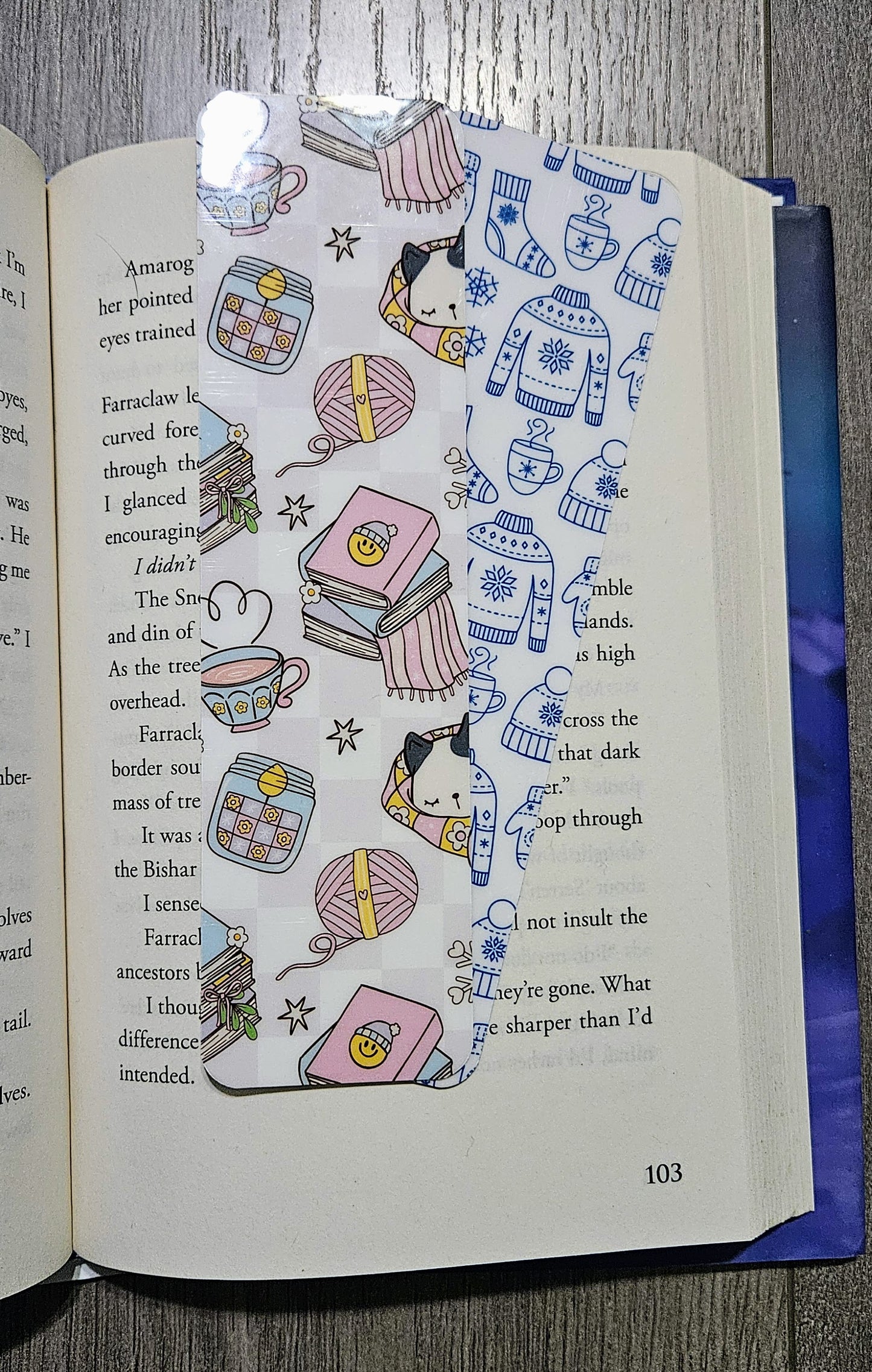 Set of Winter Themed Bookmarks