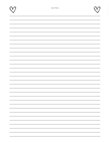 Carnet de notes des Hearts