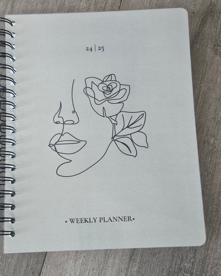 Lady with Flower Daily/Weekly Planner