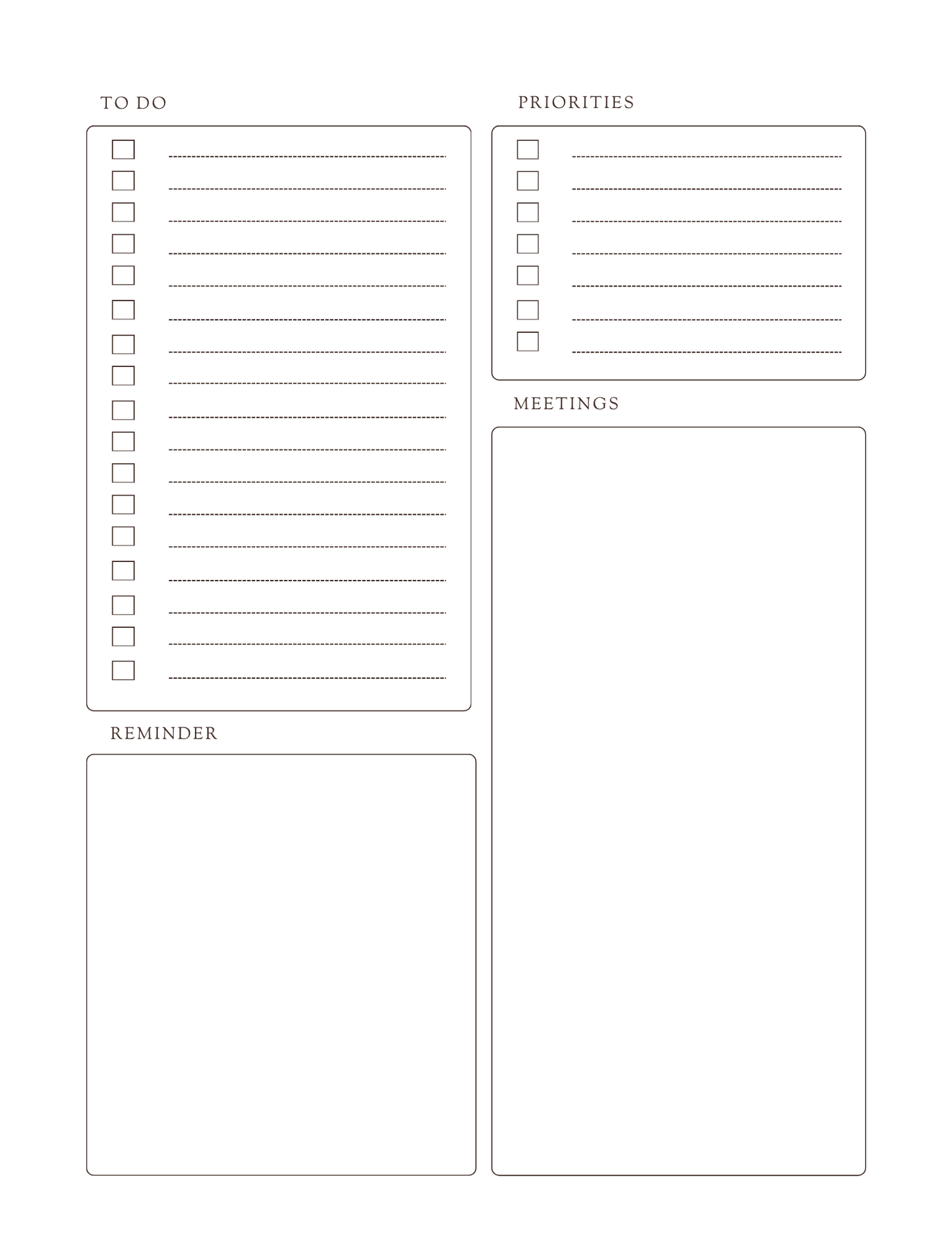 Calendrier mensuel de l'enseignant