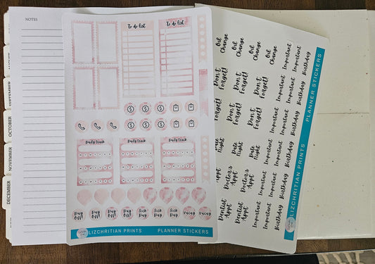 Pegatinas para planificador