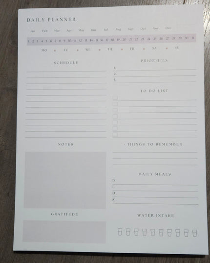 Daily Planner Notepad