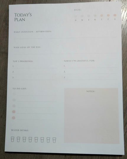 Daily Planner Notepad