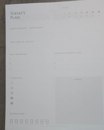 Daily Planner Notepad
