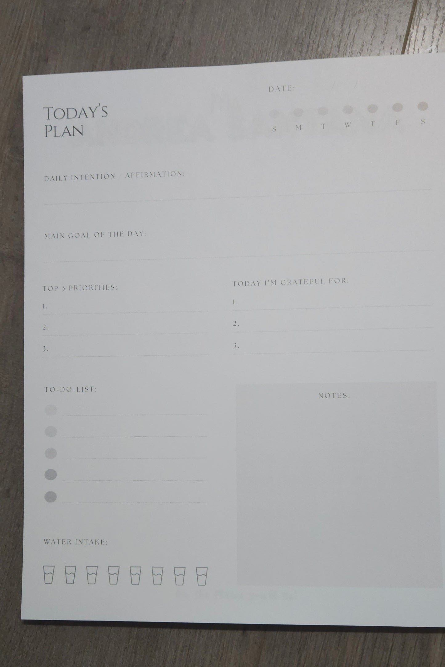Daily Planner Notepad