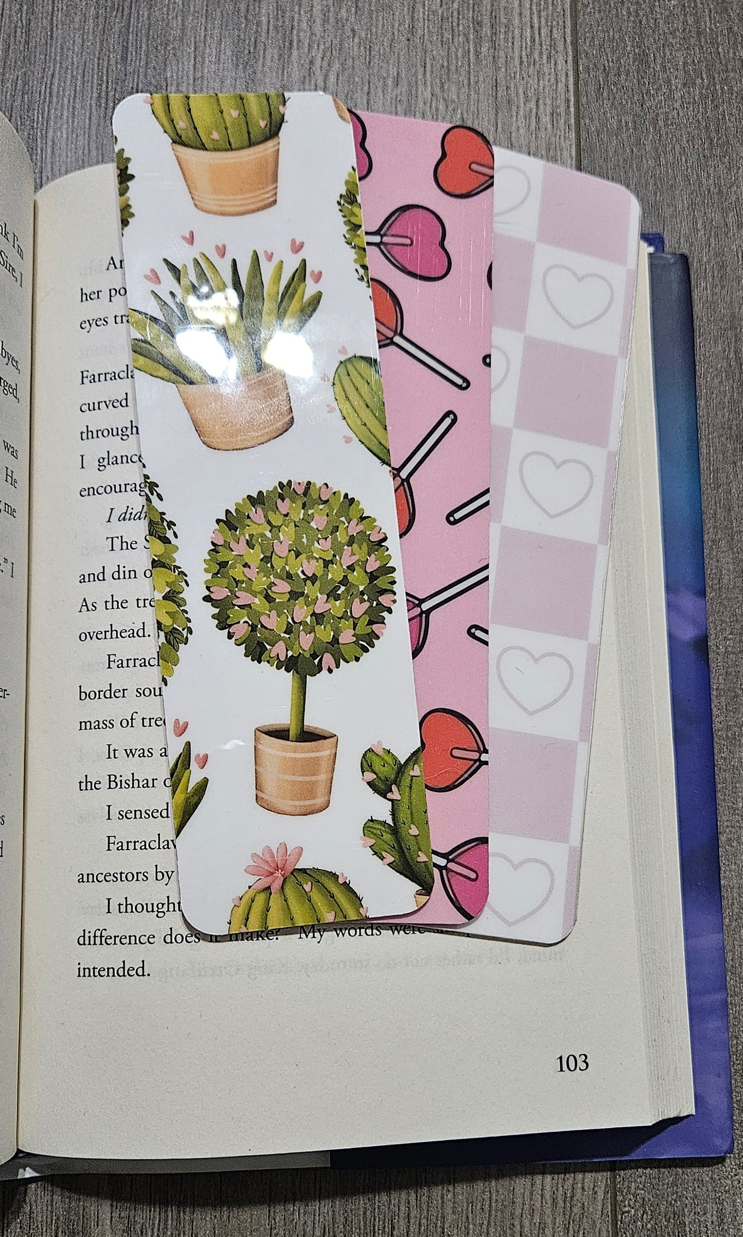 Set of Valentines Themed Bookmarks