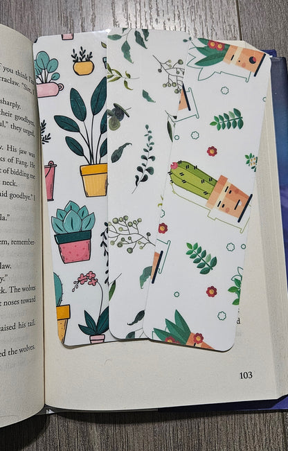 Set of Plant Lovers Themed Bookmarks