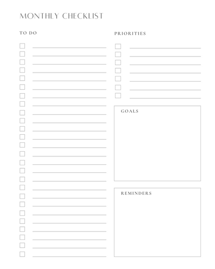 Leopard Monthly Planner