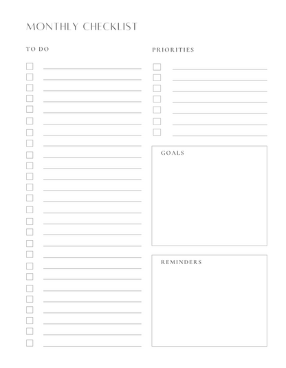 Agenda mensuel floral d'automne