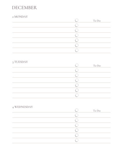 Leopard Daily/Weekly Planner