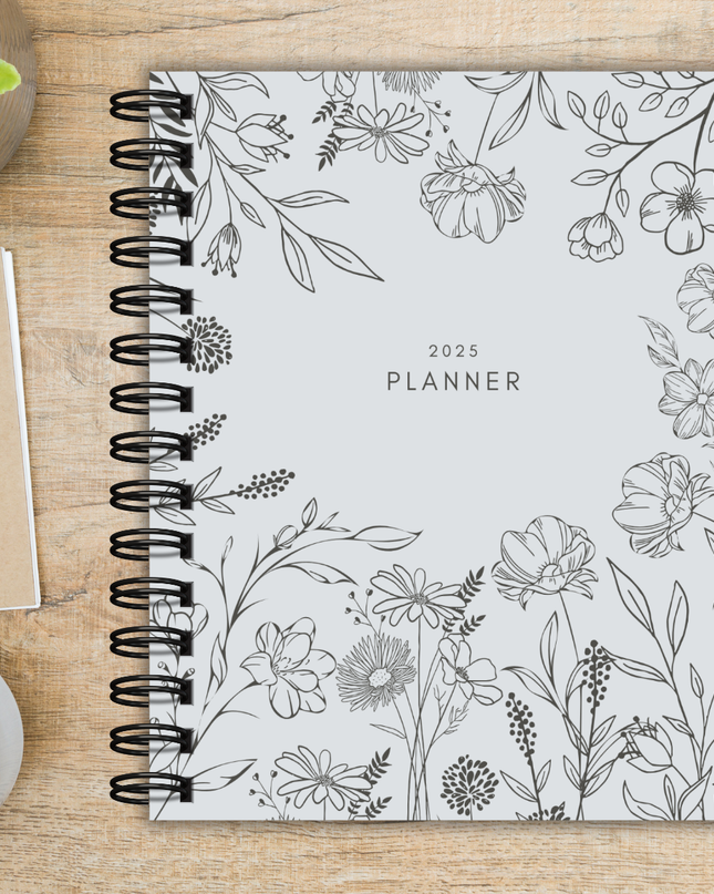 Vintage Floral Monthly Planner