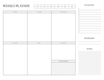Weekly Planner Notepad