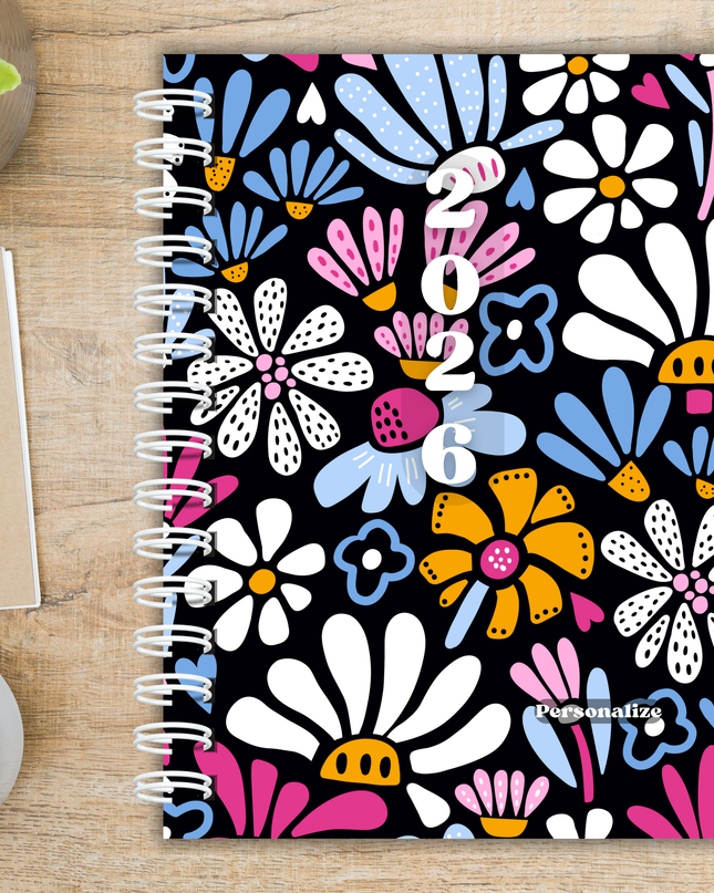 Retro Floral Daily/Weekly Planner