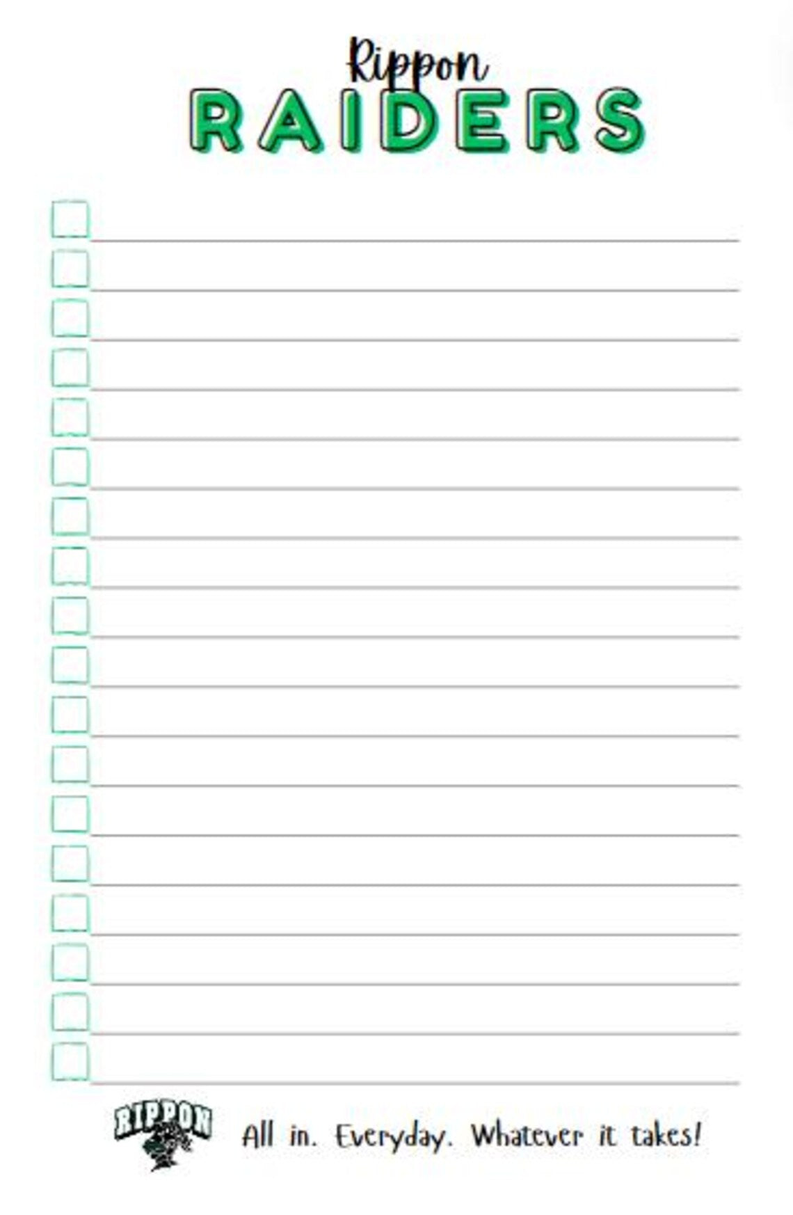 Customizable Notepad