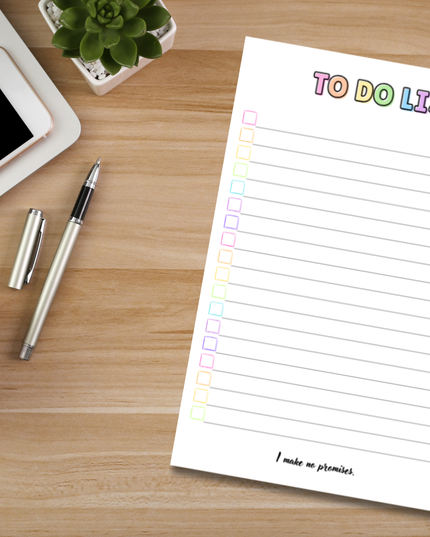 Personalized To Do List Notepad