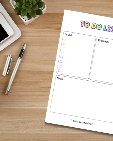 Personalized To Do List Notepad