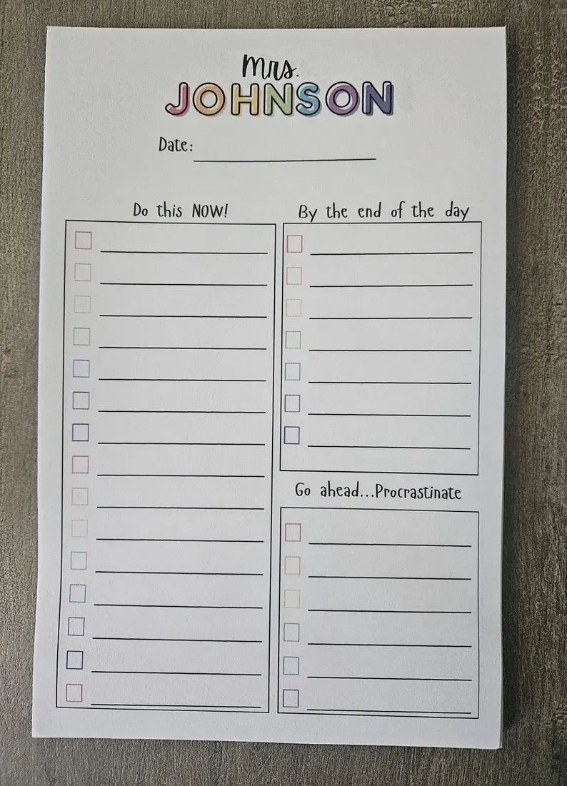 Customizable To Do List