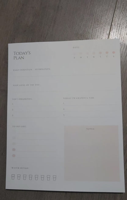 Daily Planner Notepad